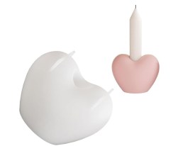 Molde silicona porta vela corazon 3D